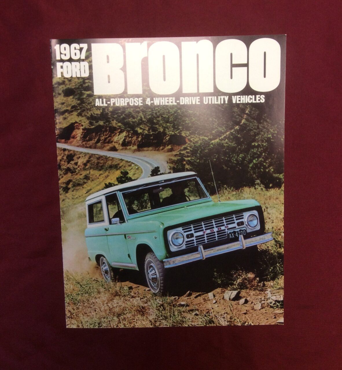 1967 bronco dealer sales brochure reprint