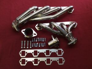 Stainless "Shorty" Headers Set With Instillation Kit