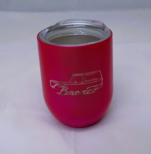Ford Bronco Silhouette 9oz Tumbler With Lid - Hot Pink