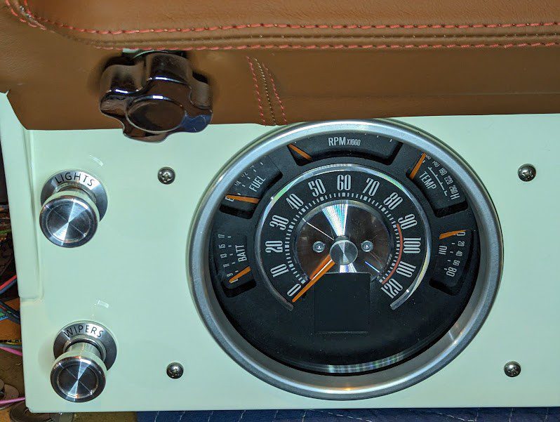 Headlight Switch Bezel. Billet Aluminum! 1966-1977 Bronco / 1961-1972 F-Series / 1962-1963 Fairlane.