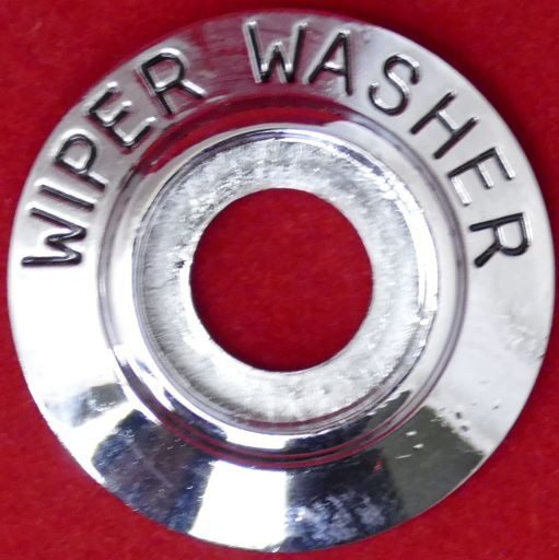 Windshield Wiper Washer Switch Bezel, With Imprint, New.